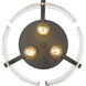 Aenon 3 Light 15 inch Matte Black Flush Mount Ceiling Light